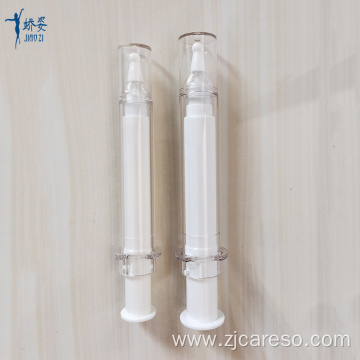 10ml 20ml White Airless Cosmetic Syringe Bottle